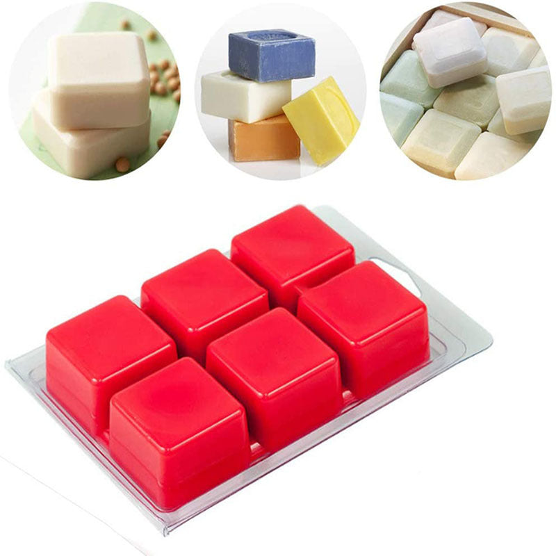 Clamshells Clear Mold & Tray Soap Square Candle-making Plastic Molds Melt Wax Packs